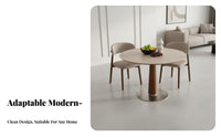CenturyCentury-Century-1900s modern design Round Pedestal Table Space-Saving Household Furniture Modern Minimalist Design Easy-to-Clean Surface for Apartment Dwellers, Families, Homeowners, Dining Room, Small Living Spaces, Kitchen, morning dining corner