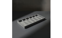 Glasses Display Tray 6-Slot Glasses Tray with Compartments Sunglass Organizer Rectangular Eyewear Organizer Slimline