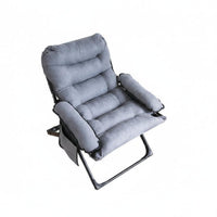 Foldable Design Padded Folding Recliner Adjustable Backrest Reclining Chair No Assembly Required Lounge Furniture Soft Cushioning for Students, Young Adults, Dormitory, Balcony, Living Room, Home Office