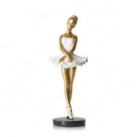 Ballerina Figurine Tabletop Ballerina Statue with Base Ballet Dancer Statue Graceful Ballet Girl Figurine Elegant for Dancers