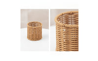 Pen Holder Cylindrical Woven Pencil Holder Boho for Vanity, Artists
