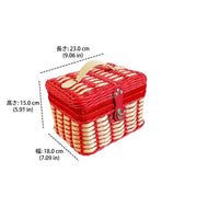 Storage Box, Korean Style, With Lid, 23x15x18cm, Synthetic Fiber, Desk, Laundry Basket