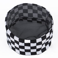 Lightweight Mesh Top Chef Cap Design Flat Top Kitchen Hat Adjustable Strap Catering Skull Cap Multiple Styles for Restaurant