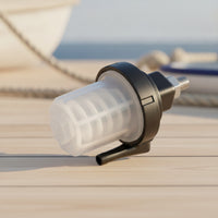 Disposable Fuel Filter with Clear Body 20 Micron Marine Outboard Fuel Filter Impact-Resistant for Boat Owners