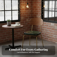 Industrial Design Armless Side Chair Retro Design Arachnoid Leg Chair Comfortable Dining Seat Sturdy for Restaurant Owners, Interior Designers, Cafe, Living Room, Office, Bedroom