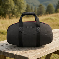Speaker Bag with Shoulder Strap Travel-Friendly Speaker Case with Accessory Pouch Adjustable for Commuters, Music Lovers