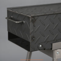 Charcoal Skewer Grill Elevated Grill with Stand Outdoor Portable for Campers, Camping