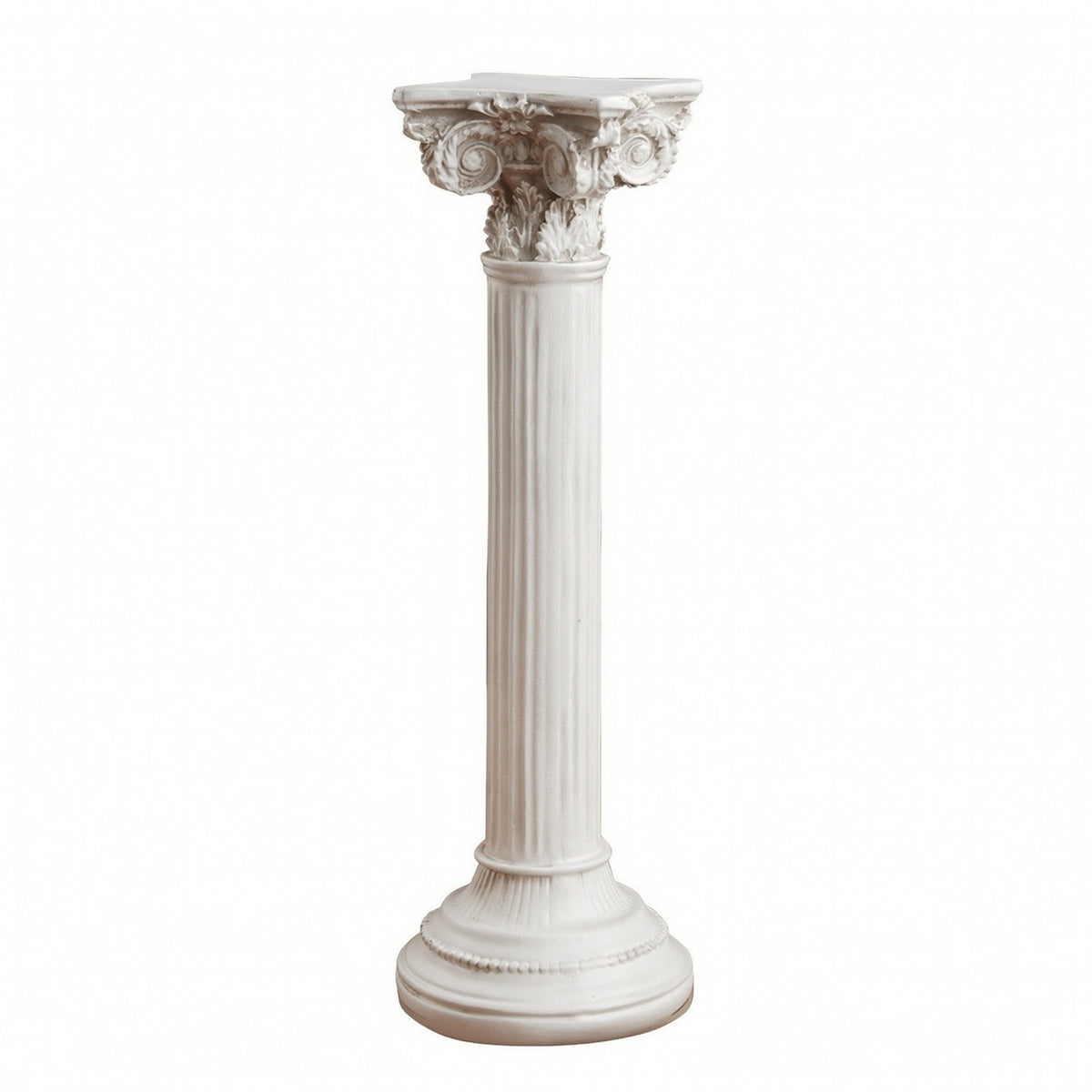 Roman Column Candlestick Antique-Style Roman Column Candle Holder Fluted Pedestal Candle Holder for Photographers, Entry Consoles