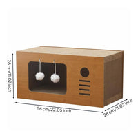 Long-Lasting & Wear-Resistant Cardboard Cat Scratcher House Prevents Furniture Damage Cardboard Cat Scratcher Box Easy Assembly for Cats, Kittens, Indoor