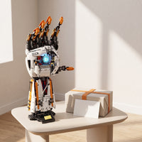 Robotic Hand Building Blocks Kit Articulated Robotic Hand Building Set Wireless-Operated Controlled Illuminated for Teens, Desk