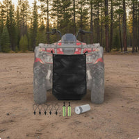 Elastic Cords UTV Garbage Bag Reflective Strips UTV Trash Bag Liner Included Away from Paved Surfaces-Road Trash Pouch Reusable for Trail Riding