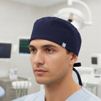 Cotton Cap Lightweight Cap with Tie Strings Sweat-Absorbing