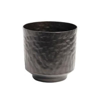 Aluminum Vase Decorative Metal Vase Lustrous Vessel for Decorators, Homeowners, Entryway