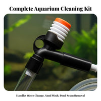 Fish Tank Sand Washer Waste Remover Aquarium Sand Washer Aquatic Growth Aquarium Gravel Cleaner Kit for Large Aquariums, Deep Tanks