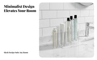 Tiered Tube Display Rack Freestanding Cosmetic Organizer Multicompartment for Students