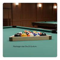 Professional Grade Solid Wood 8-Ball Rack Long-Lasting Pool Ball Triangle Rack Polished Finish Game Room Equipment Universal Fit for Bar
