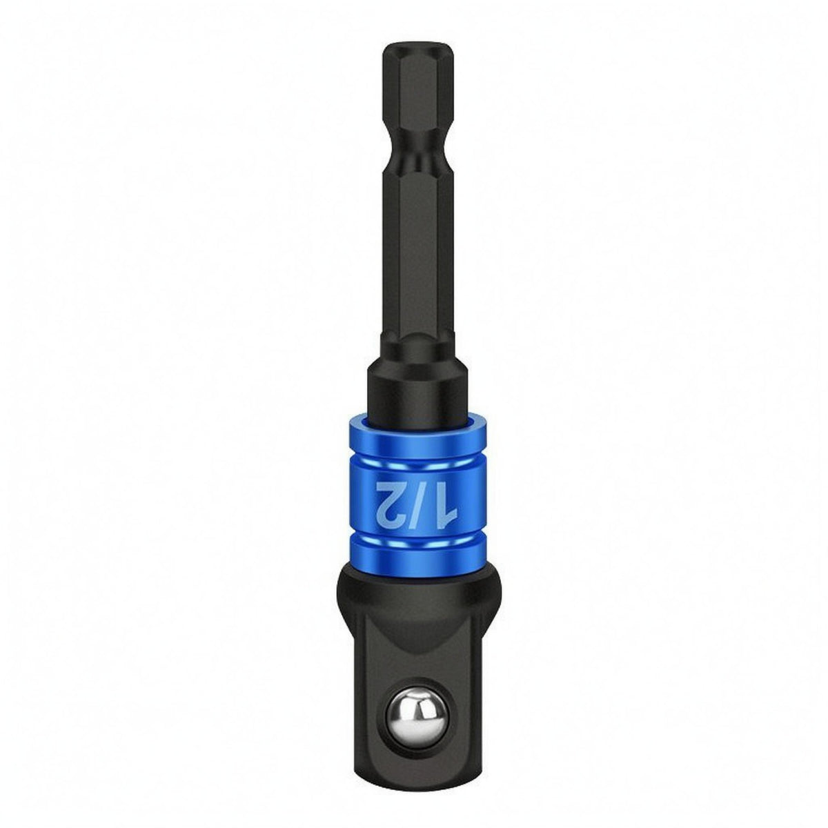 Darkened Finish Hex Shank Square Drive Adapter Machined Square Drive to Hex Adapter Anti-Detachment Tool Accessory Standard Interface
