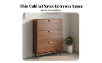 Space-Saving Tip-out Shoe Cabinet Easy Assembly Slim Shoe Storage Cabinet Sturdy Construction Large Capacity for Apartment Dwellers, Homeowners, Families, Small Areas, Hallway, Living Room, Bedroom