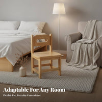 Nordic Design Small Wooden Stool Stable & Sturdy Small Shoe Changing Stool Versatile Solid Wood Footstool Compact for Adults, Homeowners, Children, Entryway, Bedroom, Bathroom, Kitchen