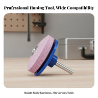 Yard Trimmer Ener High Hardness Mower Grinding Stone Wear-Resistant Lawnmower Ener Drill Attachment for Homeowners, Garden, Garage
