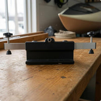 Kayak Propulsion Mount Central Opening Kayak Propulsion Bracket Clamping Bracket Dark Water Sports Gear Silver Metal