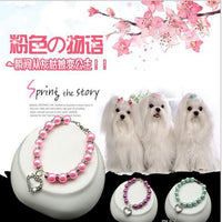 Pet Pearl Necklace Collar for Cats and Dogs