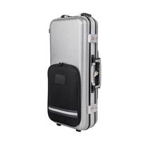 Rectangular Hard-Shell Saxophone Case Portable Saxophone Case with Backpack Straps Secure Reinforced for Musicians
