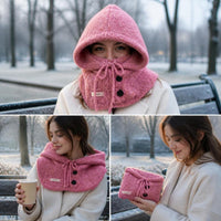 Women's Winter Knitted Hat Scarf Set with Ear Protection