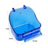 Removable Bird Food Bowl Easy to Clean Enclosure Mounted Food Bowl 2 in 1 Small Pet Bath Tub Multi Use