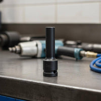 1/2 Inch Drive Deep Impact High-Strength Alloy Steel Pneumatic Wrench Head High Strength for Mechanics, DIY Enthusiasts, Tire Change, Garage