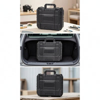 Rugged Equipment Case with Latches Secure Tool Case with Handle Stackable Portable Toolbox Long-Lasting for Mechanics, Technicians
