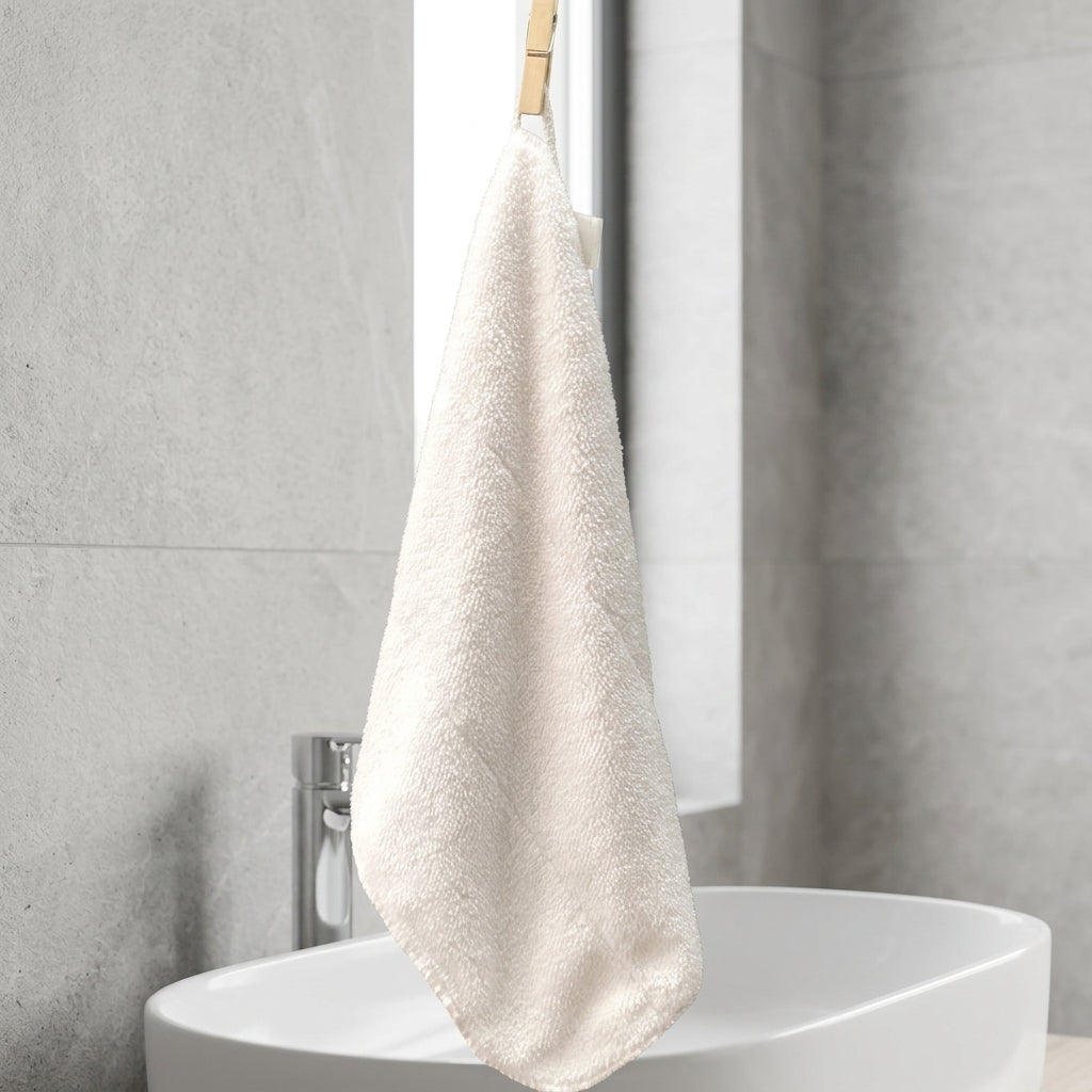 Double Layer Microfibre Cloth, 30x40cm Dish Cloths for Kitchen and Bathroom, 400 GSM Absorbent Towels with Hanging Loop and Locked Border