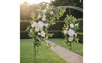 2 Pieces Wedding Arch Flowers Realistic Look Corner Floral Arrangement