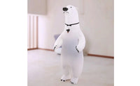 Inflatable Snowy Bear Costume Full Body Snowy Bear Costume Oversized Character Suit for Halloween