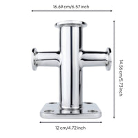 Single Cross Bitt Bollard Sturdy Cross Bitt Bollard Cleat for Boat Owners, Dock Builders, Boats, Marinas