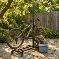 Bike Vertical Stand Stand Adjustable Upright Bike Stand Mobile for Cyclists, Garage