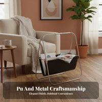 X-shaped frame Literature holder Minimalist design Periodical Rack Floor-Standing