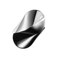 Sculptural Mirrored Stainless Steel Oloid Polished Folded Metal Form Curved Contours