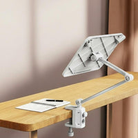 360° Rotation Adjustable limb Book Stand Foldable Design Clamp-on Cantilever limb Sturdy Build perusing Aid Wide Compatibility for Children, Office Workers, Musicians, Study Room, Bedroom, Home, Kitchen