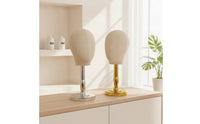 Polished Mannequin Head Stand Stable Mannequin Head with Metal Base Sturdy Hat Display Stand Heavy Duty for Studios