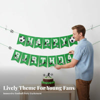 Global Soccer Tournament Inspired Soccer Birthday Party Decorations Sports Themed Football Theme Party Supplies Set Easy Assembly