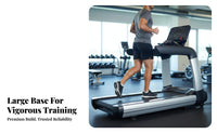 Commercial Treadmill Quiet Motor Electric Treadmill Digital Console Uphill Running Machine for Athletes, Gym