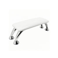 Microfiber Leather Pedicure Hand Rest Cushion Non-Slip Manicure Hand Rest Stainless Steel Legs Beauty Tool Padded Top
