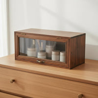 Desktop Organizer with Drawers Multi-Functional Retro Wooden Storage Box Vintage Wooden Storage Box Space-Saving Design