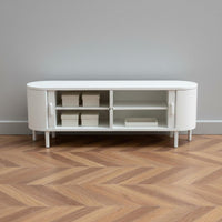 Dollhouse TV Cabinet Minimalist 1:12 Proportionate Media Console Realistic Detail Dollhouse Storage Cabinet for Collectors