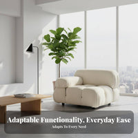 Lowlow-to-the-ground Block Settee Italian Inspired configurable Sofa Shaped Foam Filling Petaccommodating for Apartment Dwellers