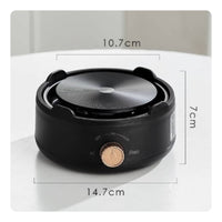 Multi-Functional Espresso Pot Electric Heater Compact Design Mini Electric Burner Adjustable Heat Control Hot Plate Quiet Operation for Office