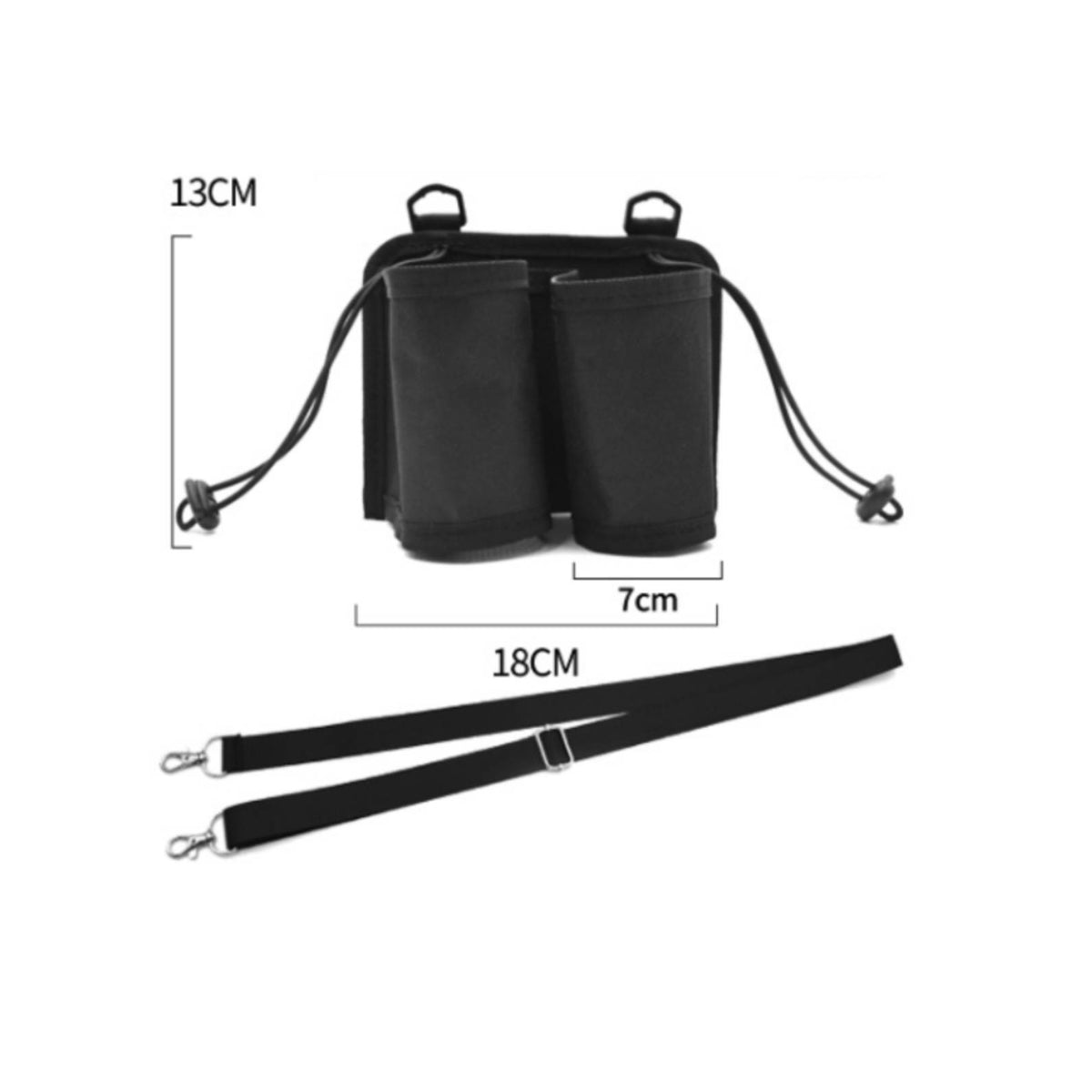 Travel Cup Holder Oxford Cloth Drink Bag Luggage Drink Holder Suitcase Cup Holder Bag Portable Lightweight Compact
