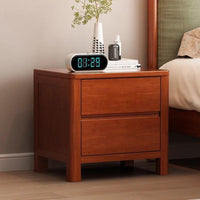 Nordic aesthetic 2-Drawer Nightstand with Lock Modern Design Bedside Table Minimalist Aesthetic Bedroom Furniture space-saving Size for Apartment Dwellers, Homeowners, Securitymindful Individuals, Small Spaces, Home, Dorm Room