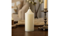 Soy Pillar Candles Ivory White Soy Soy-Based Material Candle Minimalist Unscented Candle for Minimalism Enthusiasts, Home Decor, Tabletop Styling